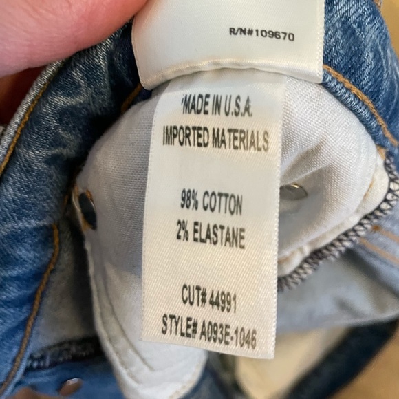 Agolde undone hem jeans sz29 - Picture 3 of 4